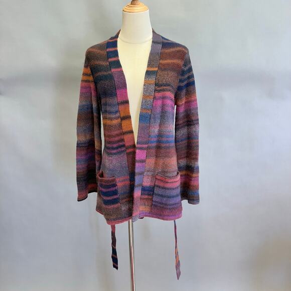 Trina Turk Wine Country Bosworth Self-Tie Wool-Blend Sweater Size - Picture 2 of 16